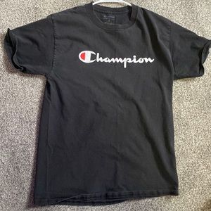 mens black champion t-shirt